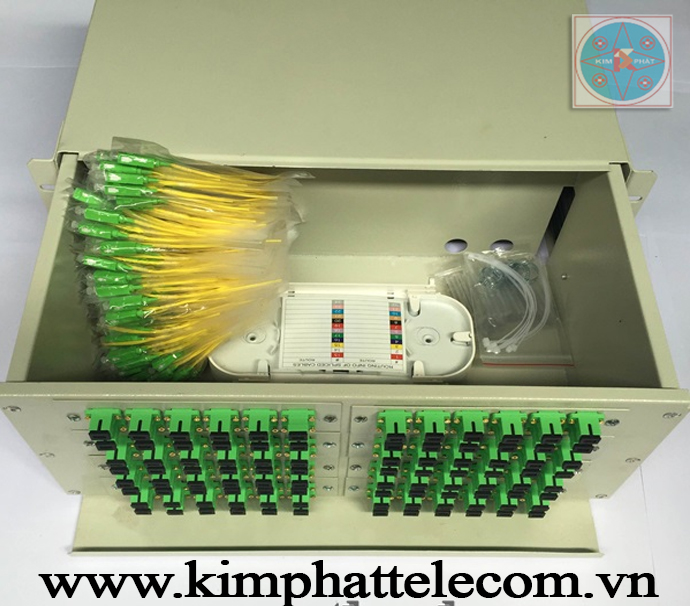Hộp phối quang ODF 72FO KHAY TRƯỢT GẮN RACK 19”