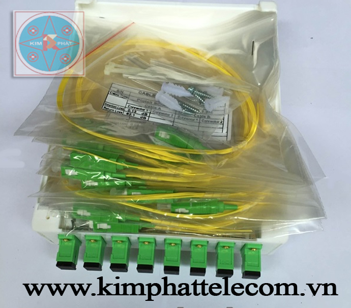 Hộp phối quang thuê bao 8FO ( ODF ) FTTH8 màu trắng tinh